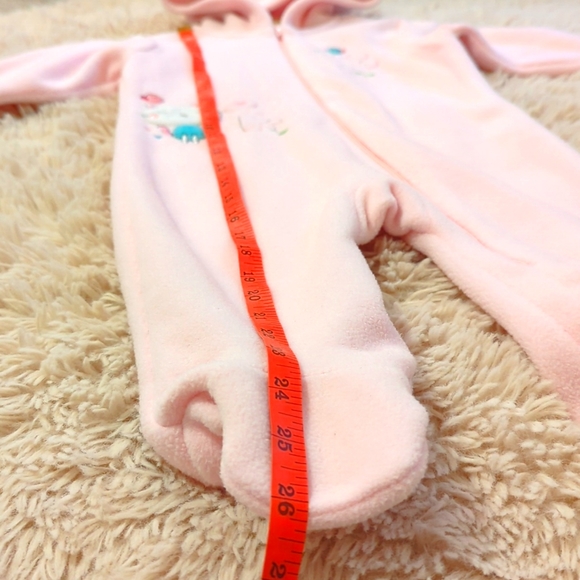 NWOT Absorba Baby Pink Fleece Winter Suit, 6-9 Months - Picture 3 of 11